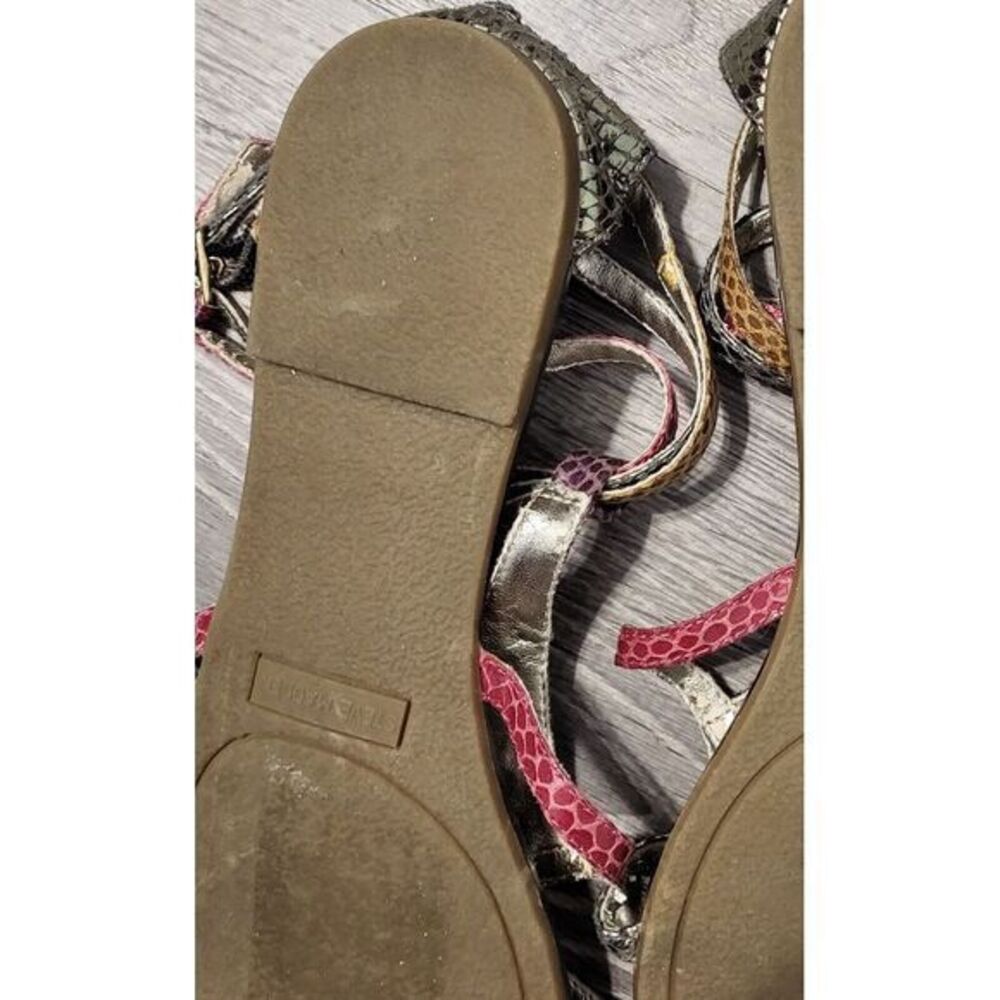 Steve Madden Gladiator‎ Brown Congac Pressto Thong Ankle-Strap Sandal Size 7.5 - Picture 4 of 8